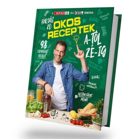 Street Kitchen & SPAR: Fördős Zé - Okos Receptek + Ünnepek A-tól Zé-ig 2 az 1-ben (2 db) original új szakácskönyv 93 + 98 kipróbált recepttel (2022, 2023)