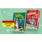 Street Kitchen & SPAR: Fördős Zé - Okos Receptek + Ünnepek A-tól Zé-ig 2 az 1-ben (2 db) original új szakácskönyv 93 + 98 kipróbált recepttel (2022, 2023)