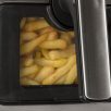   G3 Ferrari Friggisano Visual inox - fekete 1700W 6.5L / 1.5 kg XXL digitális Air Fryer, olajmentes, légkeveréses sütő, forrólevegős sütő, Airfryer