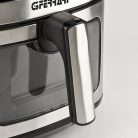 G3 Ferrari Friggisano Visual inox - fekete 1700W 6.5L / 1.5 kg XXL digitális Air Fryer, olajmentes, légkeveréses sütő, forrólevegős sütő, Airfryer