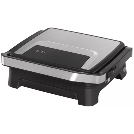 Tefal Inicio GC271D10 inox nemesacél kontaktgrill, 2000W panini - kontakt grill, grillsütő, 29 x 26 cm tapadásmentes sütőlapokkal