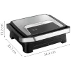   Tefal Inicio GC271D10 inox nemesacél kontaktgrill, 2000W panini - kontakt grill, grillsütő, 29 x 26 cm tapadásmentes sütőlapokkal