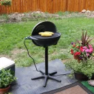 George Foreman 22460-56 kültéri / beltéri elektromos 2400W 2 az 1-ben grillsütő: asztali gömbgrill / állógrill