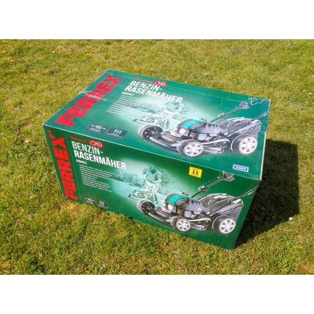 FERREX GGM46iZG 149 cm3 2.5 kW 46 cm önjáró, önindítós négyütemű benzinmotoros fűnyíró, fűnyírógép elektronikus indítással, Li-ion akkuval