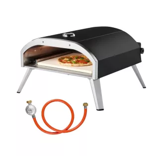   Grill Meister GGPO 8000 A1 16" XL gázüzemű pizzakemence, PB XL PizzaBox 450°C 40 cm gázos pizzasütő XL, hordozható party pizza kemence