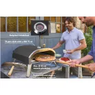 Grill Meister GGPO 8000 A1 16" XL gázüzemű pizzakemence, PB XL PizzaBox 450°C 40 cm gázos pizzasütő XL, hordozható party pizza kemence