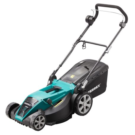 FERREX GLM44 Electric Lawnmover 1800W 44 cm elektromos fűnyíró, fűgyűjtős fűnyírógép nyomatékos motorral, 20-70 mm központi vágásmagasság állítással