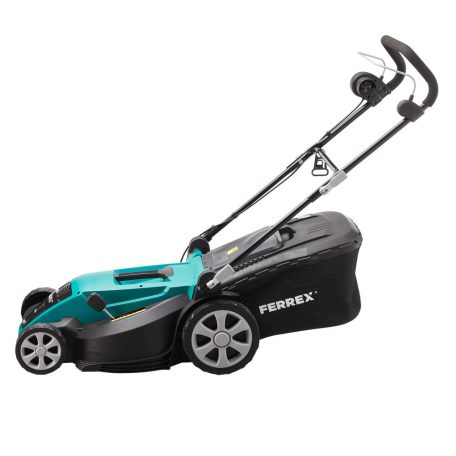 FERREX GLM44 Electric Lawnmover 1800W 44 cm elektromos fűnyíró, fűgyűjtős fűnyírógép nyomatékos motorral, 20-70 mm központi vágásmagasság állítással