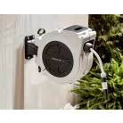 GardenLine GRHS-20B 20 méteres fali automata tömlődob, falra szerelhető tömlőtároló, tömlődoboz 20 m 1/2" locsolótömlővel és szórófejjel 