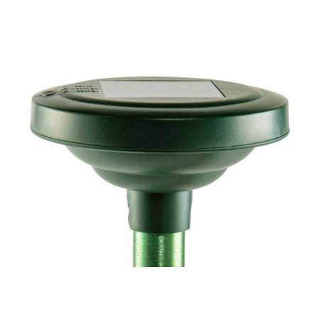 GardenLine 824135 napelemes szolár vakondriasztó karó fém szárral, solar vakondriasztó 750 m2 hatótávolsággal, kikapcsolható hangjelzéssel, cserélhető akkuval