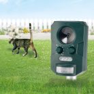 GardenLine ST-1512N Solar Animal Repeller - ultrahangos, napelemes, mozgásérzékelős, akkus kutya-macska riasztó, állatriasztó 1300 mAh cserélhető li-ion akkuval (PTUS)