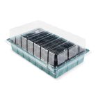 GardenLine PNK 36 x 23 x 12.5 cm 96 darabos palántázó készlet, 4 részes palántenevelő, vetőmag keltető készlet, mini melegágy 4 x 24 db palánta részére, átlátszó fedéllel