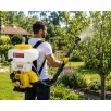   GardenMaster GM-0602814/3WF-3A 14L (14 literes) benzinmotoros, robbanómotoros háti permetező booster szivattyúval, 41.5 cm3 kétütemű permetezőgép