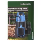 Hausmeister | GardenMeister GM 1002 400W úszókapcsolós kerti szivattyú, műanyag házas szennyvízszivattyú úszókapcsolóval 10.000 liter/óra