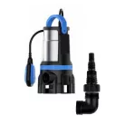Hausmeister | GardenMeister GM 1004 inox nemesacél 550W úszókapcsolós kerti szivattyú, szennyvízszivattyú úszókapcsolóval 16.000 liter/óra