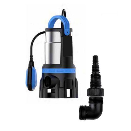 Hausmeister | GardenMeister GM 1004 inox nemesacél 550W úszókapcsolós kerti szivattyú, szennyvízszivattyú úszókapcsolóval 16.000 liter/óra