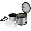   GourmetMaxx KLX10 inox 400W 2.2L elektromos luxus rizsfőző és pároló 1 liter töltőkapacitással, nemesacél, automata risotto készítő, melegentartás funkcióval (14655)