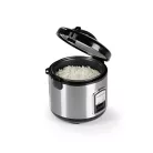 GourmetMaxx KLX10 inox 400W 2.2L elektromos luxus rizsfőző és pároló 1 liter töltőkapacitással, nemesacél, automata risotto készítő, melegentartás funkcióval (14655)