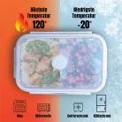 GOURMETMaxx 15096 Food Container Box 4 darabos (8 részes) összecsukható, hőálló szilikon élelmiszer tároló, frissentartó doboz szett fedővel 380 / 600 / 850 / 1300 ml