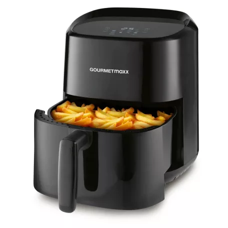 GourmetMaxx HF-302A kompakt digitális Air Fryer 3.3L 1400W légkeveréses sütő, olajmentes olajsütő, forrólevegős sütő, Digital AirFryer (15200)