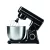 GourmetMaxx GM-15490 fekete 1500W 5L planetáris mixer, konyhai robotgép, 10 sebességfokozattal, 5 literes inox keverőtállal, multifunkciós fröccsenésgátló fedéllel