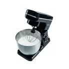 GourmetMaxx GM-15490 fekete 1500W 5L planetáris mixer, konyhai robotgép, 10 sebességfokozattal, 5 literes inox keverőtállal, multifunkciós fröccsenésgátló fedéllel