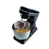   GourmetMaxx GM-15490 fekete 1500W 5L planetáris mixer, konyhai robotgép, 10 sebességfokozattal, 5 literes inox keverőtállal, multifunkciós fröccsenésgátló fedéllel