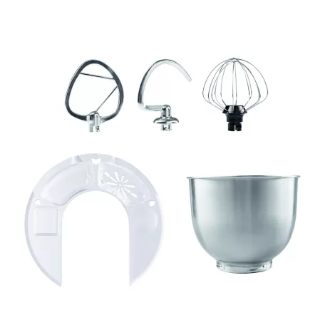 GourmetMaxx GM-15490 fekete 1500W 5L planetáris mixer, konyhai robotgép, 10 sebességfokozattal, 5 literes inox keverőtállal, multifunkciós fröccsenésgátló fedéllel