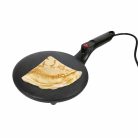 Gourmetmaxx 750W 20 cm elektromos palacsintasütő, 19162 Crepe Maker, elektromos serpenyő palacsintasütéshez