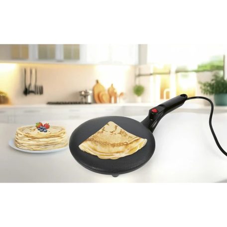 Gourmetmaxx 750W 20 cm elektromos palacsintasütő, 19162 Crepe Maker, elektromos serpenyő palacsintasütéshez
