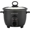   GOURMETmaxx DS-19178 fekete 400W 1L elektromos rizsfőző és pároló üvegfedővel, 1 liter / 800 gramm töltőkapacitással, melegentartás funkcióval