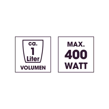 GOURMETmaxx DS-19178 fekete 400W 1L elektromos rizsfőző és pároló üvegfedővel, 1 liter / 800 gramm töltőkapacitással, melegentartás funkcióval