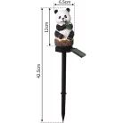 Garden Meister GM 3031 Panda 40 x 7 x 7 cm melegfehér kültéri napelemes (szolár) kerti lámpa