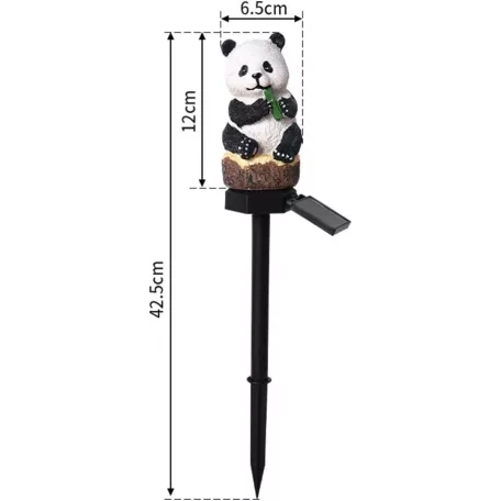 Garden Meister GM 3031 Panda 40 x 7 x 7 cm melegfehér kültéri napelemes (szolár) kerti lámpa