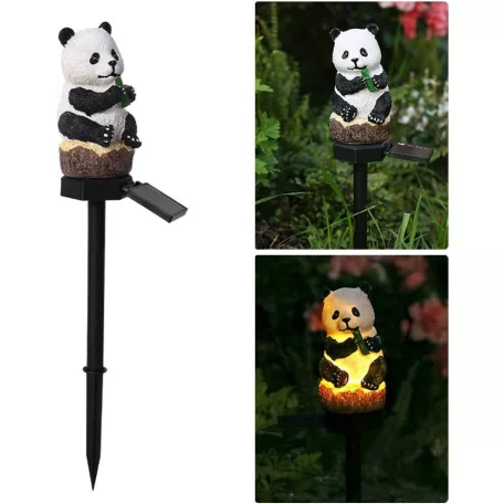Garden Meister GM 3031 Panda 40 x 7 x 7 cm melegfehér kültéri napelemes (szolár) kerti lámpa