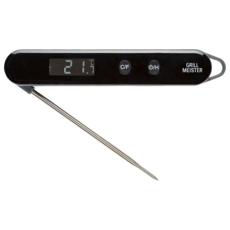 Grill Meister 360128 digitális inox Barbecue grillhőmérő, húshőmérő, hústű hőmérő, maghőmérő 