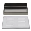   GrillMeister Smoker Box BBQ 21 x 13 x 3.5 cm nemesacél inox füstölődoboz, füstölő box intenzív grillaromához, faszén-, gáz- és pellet tüzelésű grillekhez