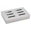   GrillMeister Smoker Box BBQ 21 x 13 x 3.5 cm nemesacél inox füstölődoboz, füstölő box intenzív grillaromához, faszén-, gáz- és pellet tüzelésű grillekhez