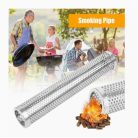 GrillMeister Smoker Tube BBQ 30 x 5 cm nemesacél inox füstölőcső intenzív grillaromához, faszén-, gáz- és pellet tüzelésű grillekhez
