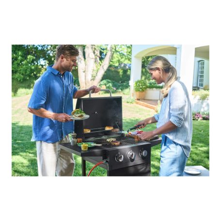 Grill Meister Stainless Steel 6 részes nemesacél grillező készlet, grillező eszközök, grillfordító lapátkészlet 2 palackkal olajokhoz, mártásokhoz