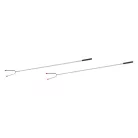 GrillMeister 2 darabos rozsdamentes acél teleszkópos grillnyárs, szalonnasütő nyárs 24 - 86 cm, tároló és hordozó tasakkal (Expandable Barbecue Skewers)