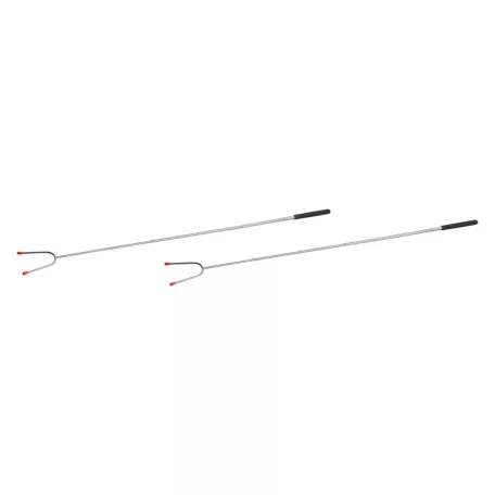 GrillMeister 2 darabos rozsdamentes acél teleszkópos grillnyárs, szalonnasütő nyárs 24 - 86 cm, tároló és hordozó tasakkal (Expandable Barbecue Skewers)
