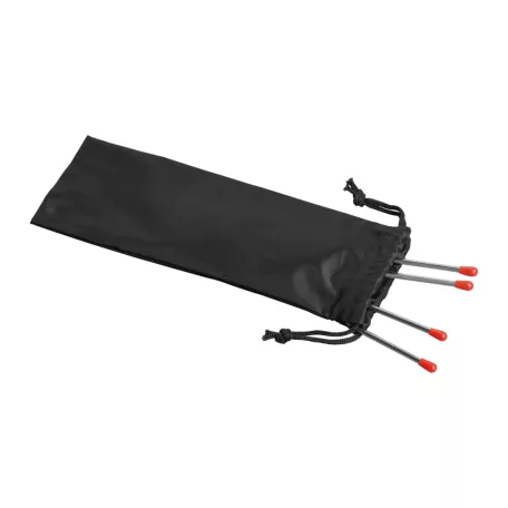GrillMeister 2 darabos rozsdamentes acél teleszkópos grillnyárs, szalonnasütő nyárs 24 - 86 cm, tároló és hordozó tasakkal (Expandable Barbecue Skewers)