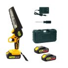 GardenMaster 185 mm 2 x 21V 2Ah DUPLA akkus cserjevágó, 2 db 21V 2000 mAh akkumulátoros kézi fűrész, mini láncfűrész, 2 db akkuval, 1 db hálózati töltővel, kofferben (GM-CDGS017-C)