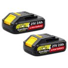 GardenMaster 185 mm 2 x 21V 2Ah DUPLA akkus cserjevágó, 2 db 21V 2000 mAh akkumulátoros kézi fűrész, mini láncfűrész, 2 db akkuval, 1 db hálózati töltővel, kofferben (GM-CDGS017-C)