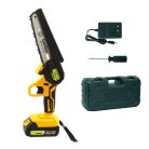 GardenMaster 185 mm 2 x 21V 2Ah DUPLA akkus cserjevágó, 2 db 21V 2000 mAh akkumulátoros kézi fűrész, mini láncfűrész, 2 db akkuval, 1 db hálózati töltővel, kofferben (GM-CDGS017-C)