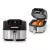 GOURMETmaxx FryBBQ inox 2 az 1-ben 360° digitális Air Fryer és BBQ grill 2000W, 5L kosárrral, érintőkijelzővel és húshőmérővel (19177)
