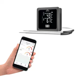   Grill Meister GTGT 2.4 A2 BT BBQ vezeték nélküli Bluetooth grillhőmérő, okostelefonos alkalmazással
