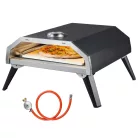 Grill Meister GGPO 4000 B1 gázüzemű pizzakemence, PB PizzaBox 400°C 30 cm gázos pizzasütő, hordozható party pizza kemence