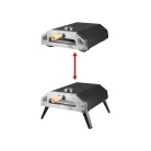 Grill Meister GGPO 4000 B1 gázüzemű pizzakemence, PB PizzaBox 400°C 30 cm gázos pizzasütő, hordozható party pizza kemence